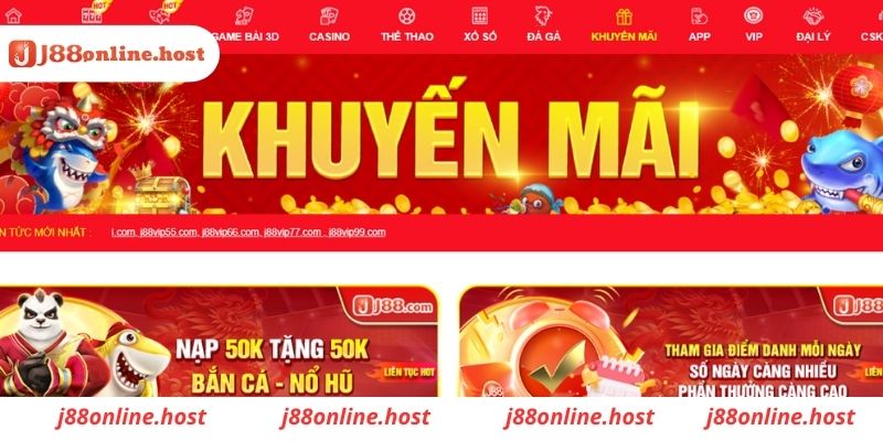 khuyến mại J88 lì xì lên tới 880.880 cho thành viên mới