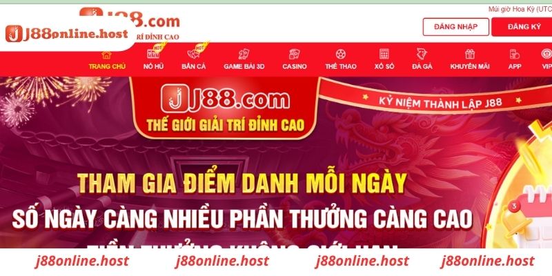 Link để đăng nhập trang chủ J88 Casino an toàn