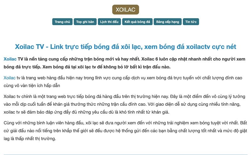 Xoilac TV website xem bóng đá tối ưu nhất dành cho người xem Việt Nam